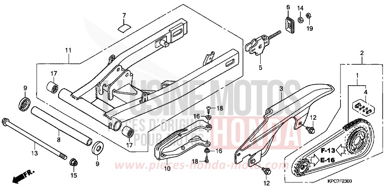 SCHWINGE von Varadero 125 SHASTA WHITE (NH138) von 2011